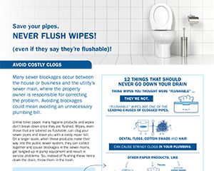 What Not to Flush - 05-2022