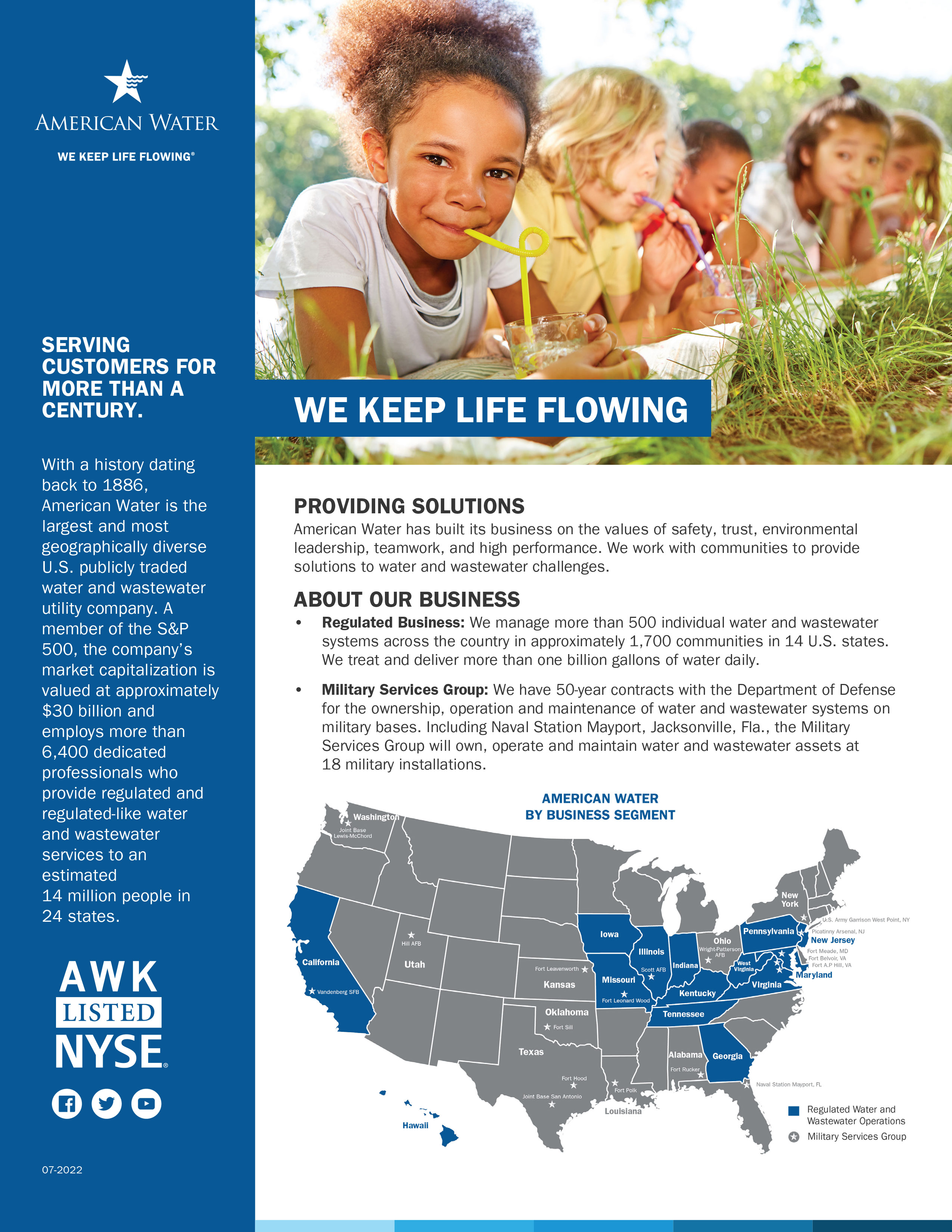 American Water Corporate FactSheet