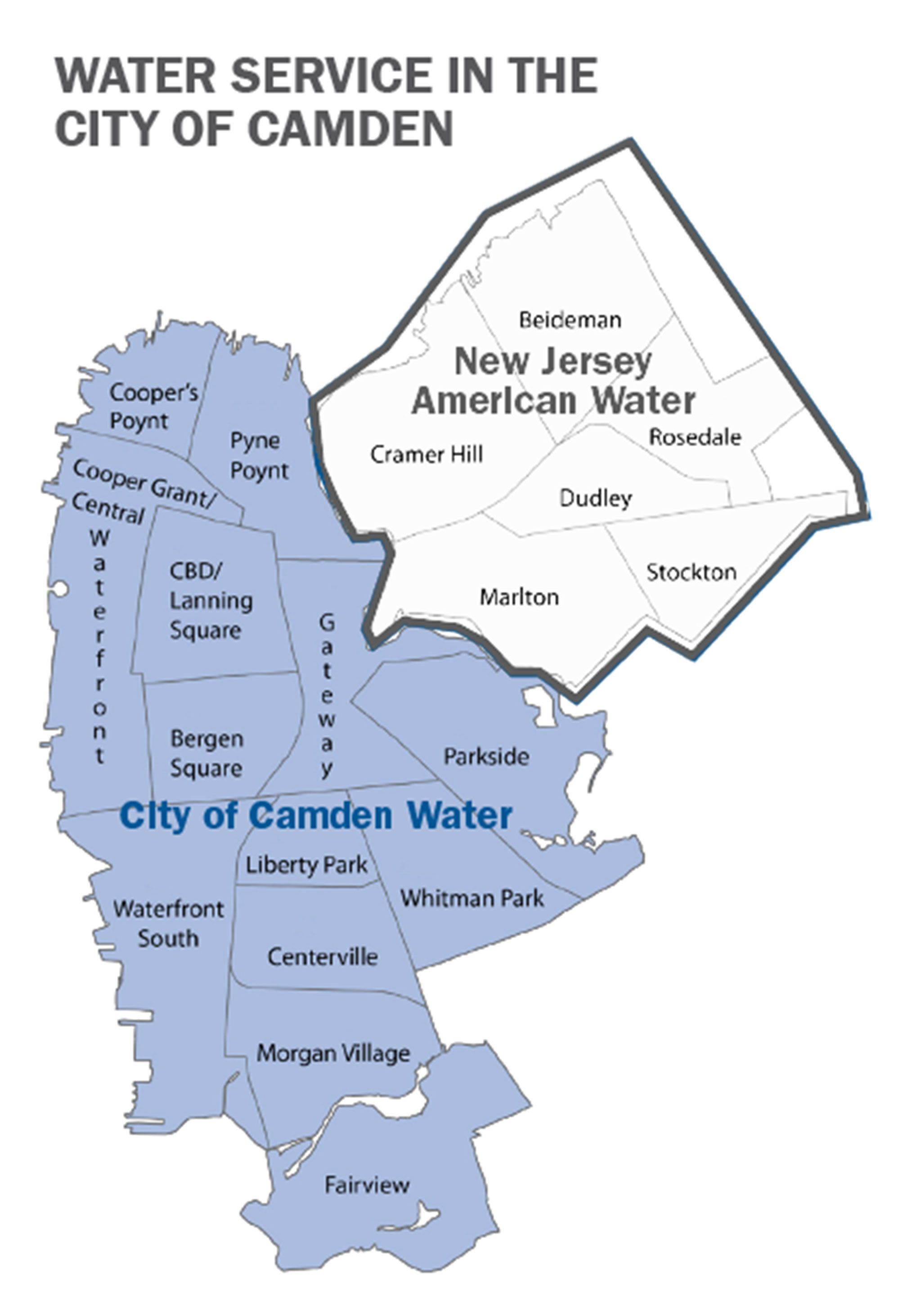 American Water Camden Service Area Map